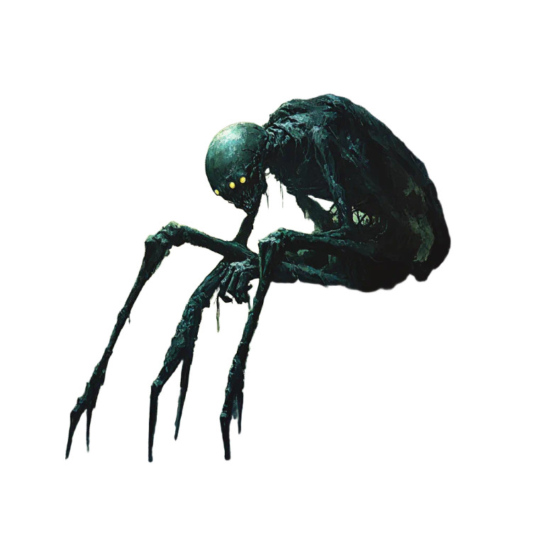 Spider-Legged Demon Vinyl Car Decal Sticker – Waterproof & UV-Resistant 8"