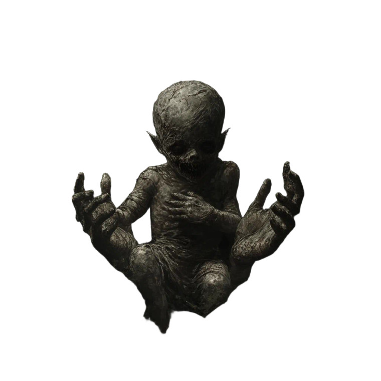 Demon Baby Offering Vinyl Car Decal Sticker – Waterproof & UV-Resistant 8"