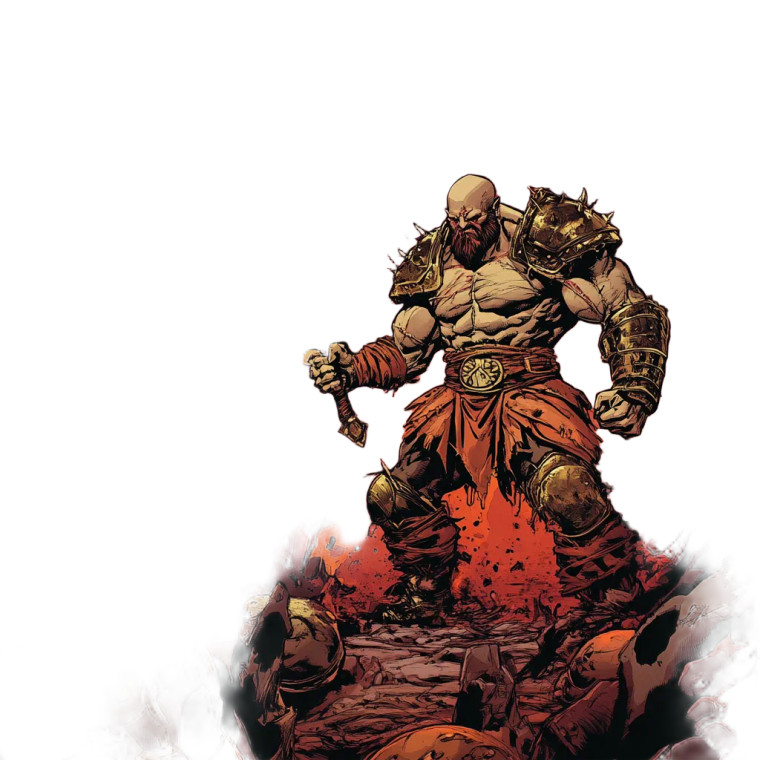 Kratos Vs Doomguy Vinyl Car Decal Sticker – Waterproof & UV-Resistant 8"