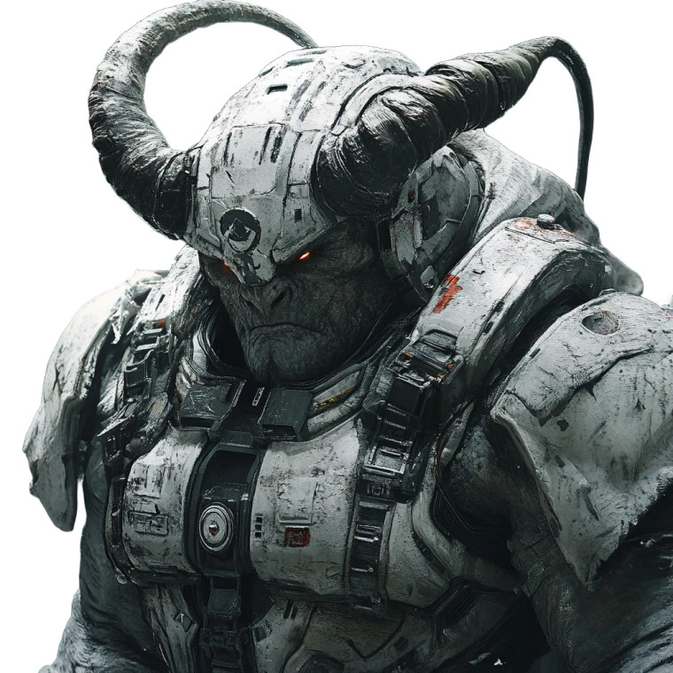 Space Ogre V2 Vinyl Car Decal Sticker – Waterproof & UV-Resistant 8"