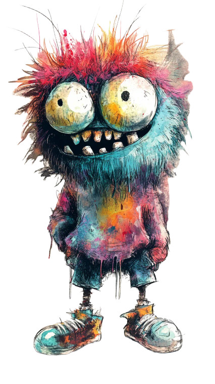 Dusty Monster Rapper Vinyl Car Decal Sticker – Waterproof & UV-Resistant 8"