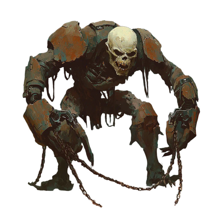 Skeletal Ogre Monster Vinyl Car Decal Sticker – Waterproof & UV-Resistant 8"