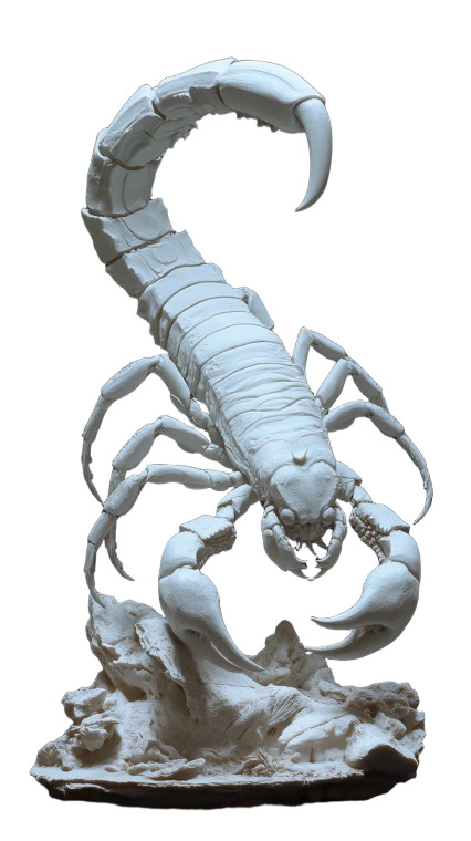 Dali'S White Scorpion Vinyl Car Decal Sticker – Waterproof & UV-Resistant 8"