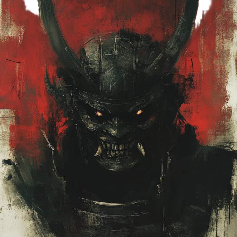 Giger Style Oni Vinyl Car Decal Sticker – Waterproof & UV-Resistant 8"