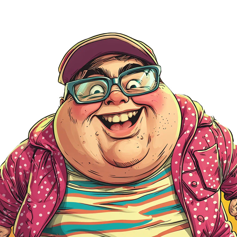 Playful Comic Character Vinyl Car Decal Sticker – Waterproof & UV-Resistant 8"