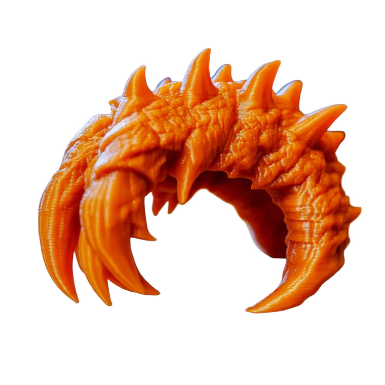 Orange Monster Claw Vinyl Car Decal Sticker – Waterproof & UV-Resistant 8"