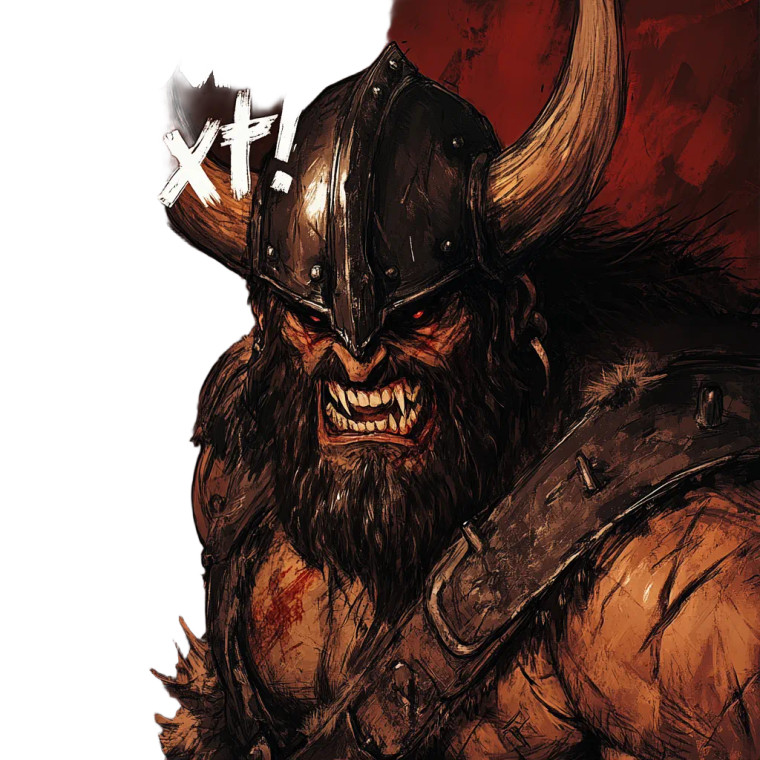 Enraged Barbarian Vinyl Car Decal Sticker – Waterproof & UV-Resistant 8"