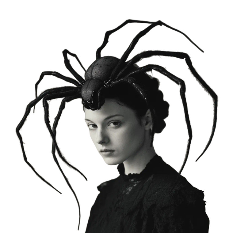Spider-Legged Woman Vinyl Car Decal Sticker – Waterproof & UV-Resistant 8"