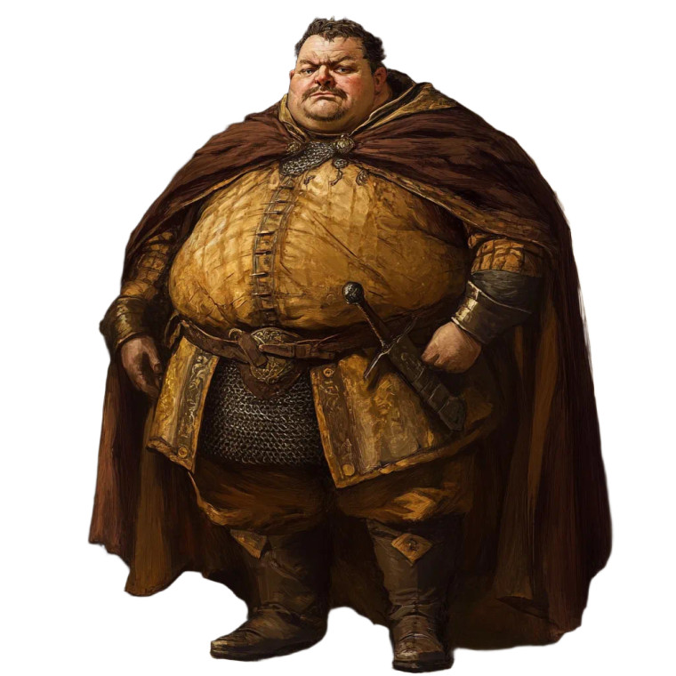 Obese Nobleman Cape Vinyl Car Decal Sticker – Waterproof & UV-Resistant 8"