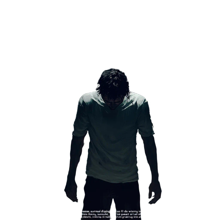 Anxious Man Under Pressure Vinyl Car Decal Sticker – Waterproof & UV-Resistant 8"