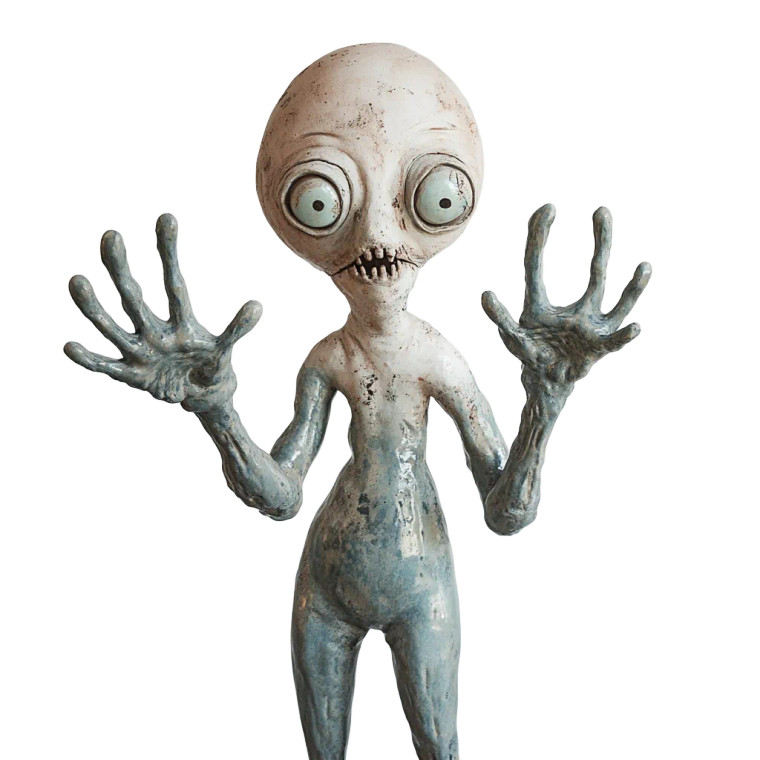 Funky Alien Man Vinyl Car Decal Sticker – Waterproof & UV-Resistant 8"