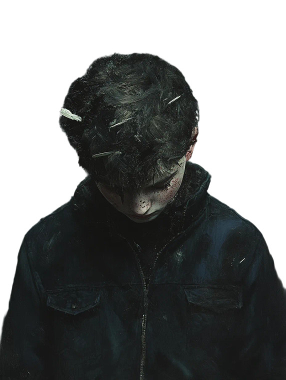 A Boy Vinyl Car Decal Sticker – Waterproof & UV-Resistant 8"