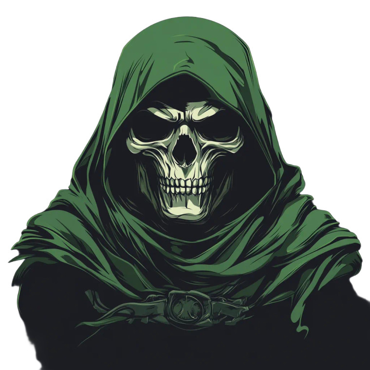 Dr Doom Skull Vinyl Car Decal Sticker – Waterproof & UV-Resistant 8"