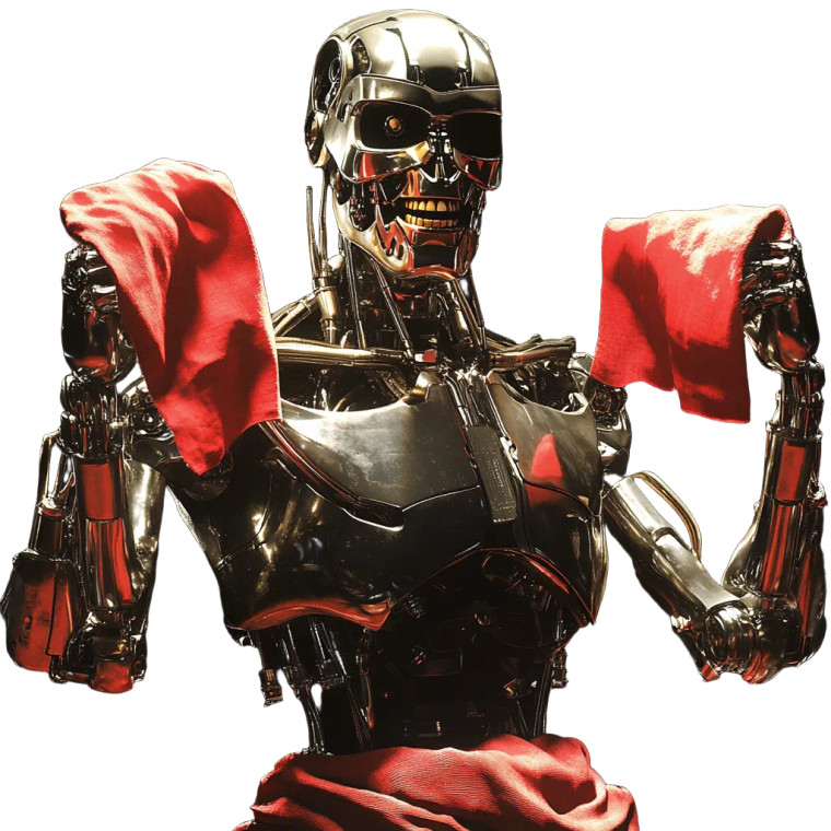 Dancing Terminator Vinyl Car Decal Sticker – Waterproof & UV-Resistant 8"