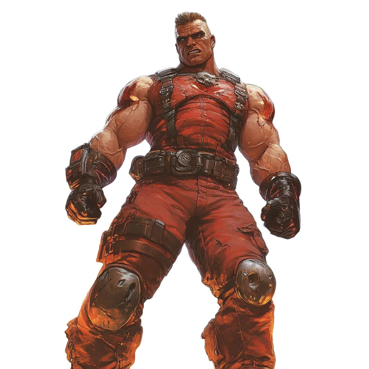 Duke Nukem V2 Vinyl Car Decal Sticker – Waterproof & UV-Resistant 8"