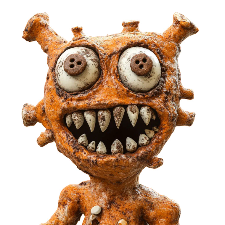 Gingerbread Alien Vinyl Car Decal Sticker – Waterproof & UV-Resistant 8"