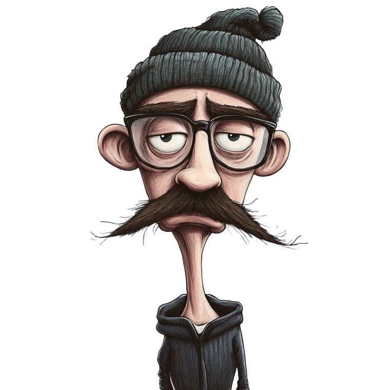 Creepy Cartoon Character Vinyl Car Decal Sticker – Waterproof & UV-Resistant 8"