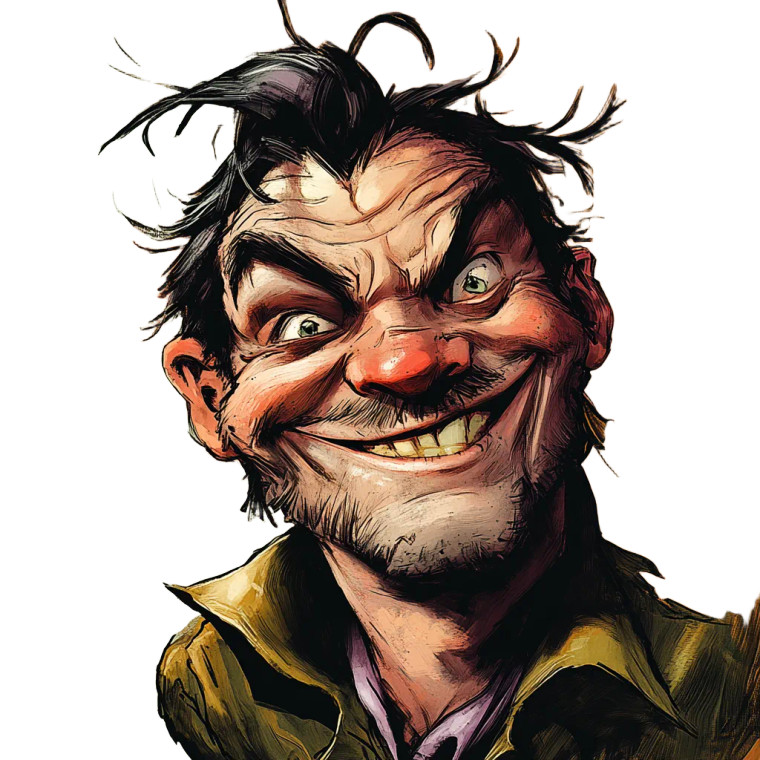 Pícaro Smirk Vinyl Car Decal Sticker – Waterproof & UV-Resistant 8"