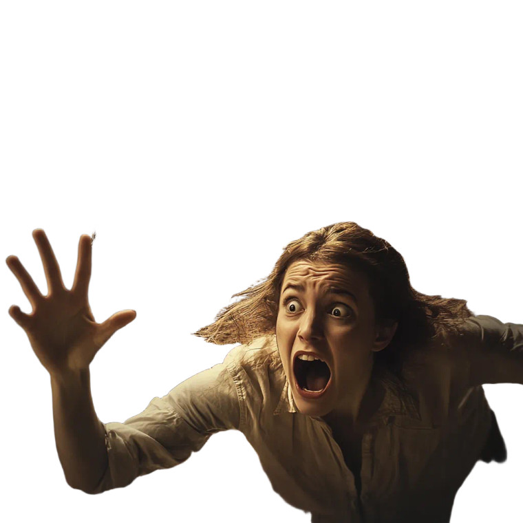 Escape From Giant Spider Vinyl Car Decal Sticker – Waterproof & UV-Resistant 8"