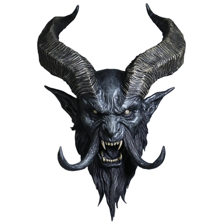 Krampus Head Vinyl Car Decal Sticker – Waterproof & UV-Resistant 8"