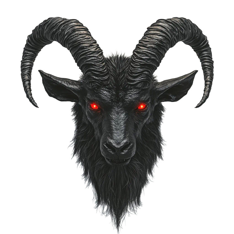 Demonic Goat Head Vinyl Car Decal Sticker – Waterproof & UV-Resistant 8" Demonic Goat Head Vinyl Car Decal Sticker – Waterproof & UV-Resistant 8"