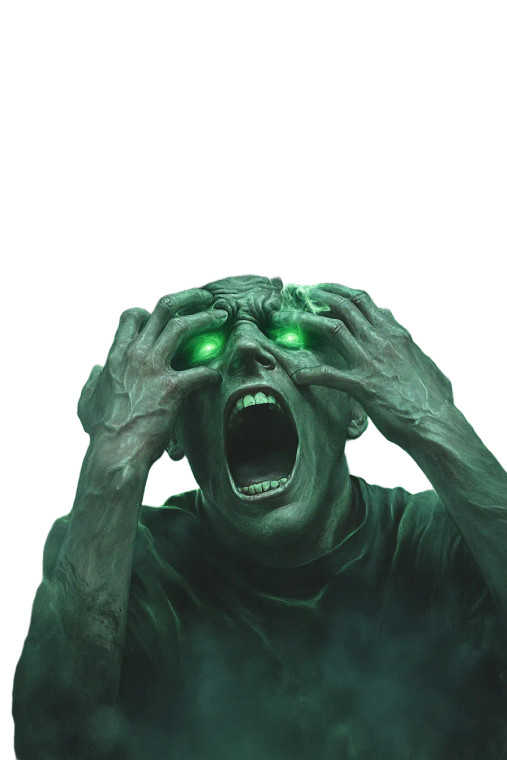 Eldritch Anguish Vinyl Car Decal Sticker – Waterproof & UV-Resistant 8"