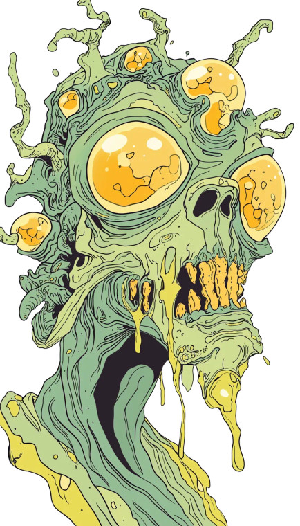 Hivemind Creature Vinyl Car Decal Sticker – Waterproof & UV-Resistant 8"