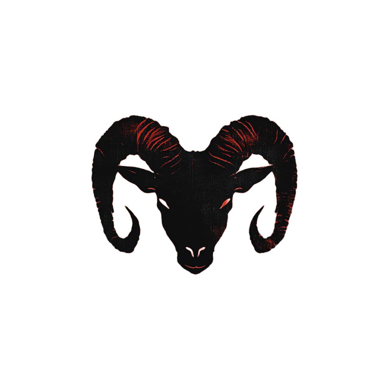 Ram Sigil Vinyl Car Decal Sticker – Waterproof & UV-Resistant 8"
