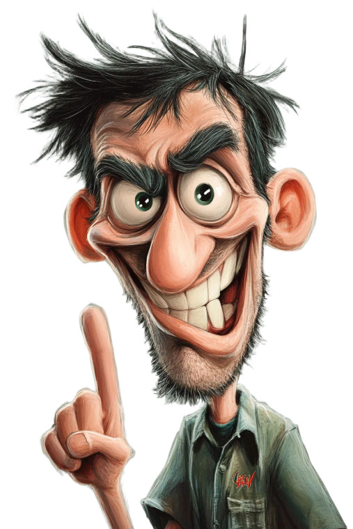 Crazy Cartoon Friend Vinyl Car Decal Sticker – Waterproof & UV-Resistant 8"