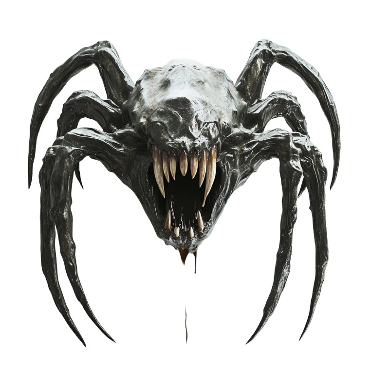 Venomous Spider Overhead Vinyl Car Decal Sticker – Waterproof & UV-Resistant 8"