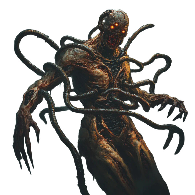 Mutant With Tubes Vinyl Car Decal Sticker – Waterproof & UV-Resistant 8"