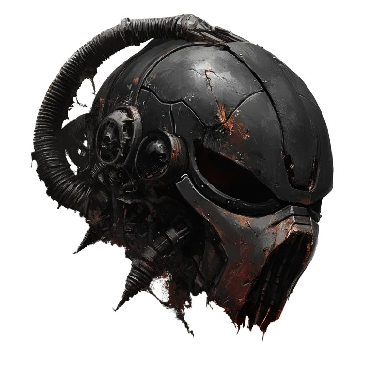 Doom'S Helmet Vinyl Car Decal Sticker – Waterproof & UV-Resistant 8"