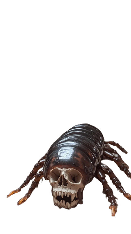 Skull Centipede V2 Vinyl Car Decal Sticker – Waterproof & UV-Resistant 8"