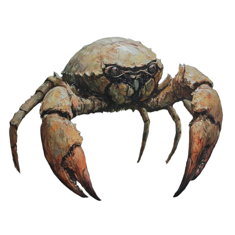 Giant Zombie Crab Vinyl Car Decal Sticker – Waterproof & UV-Resistant 8"