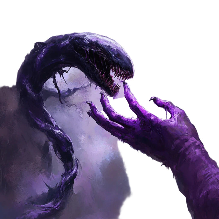 Purple Venom Symbiote Vinyl Car Decal Sticker – Waterproof & UV-Resistant 8"