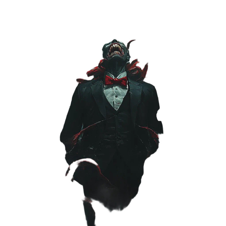 Thunderous Tentacle Man Vinyl Car Decal Sticker – Waterproof & UV-Resistant 8"