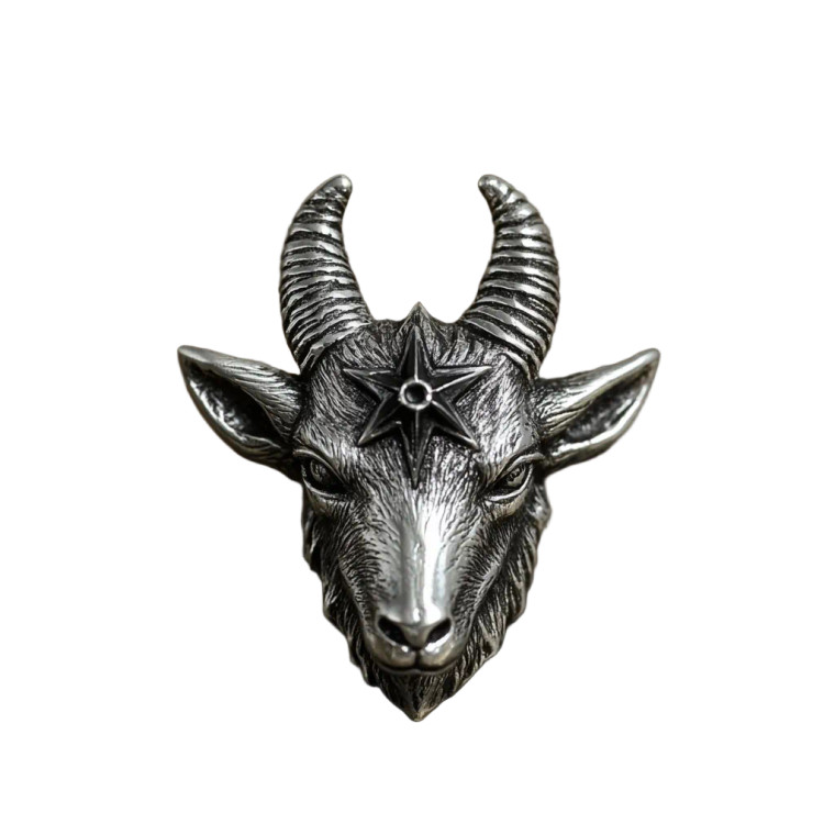 Occult Goat Earring Vinyl Car Decal Sticker – Waterproof & UV-Resistant 8"