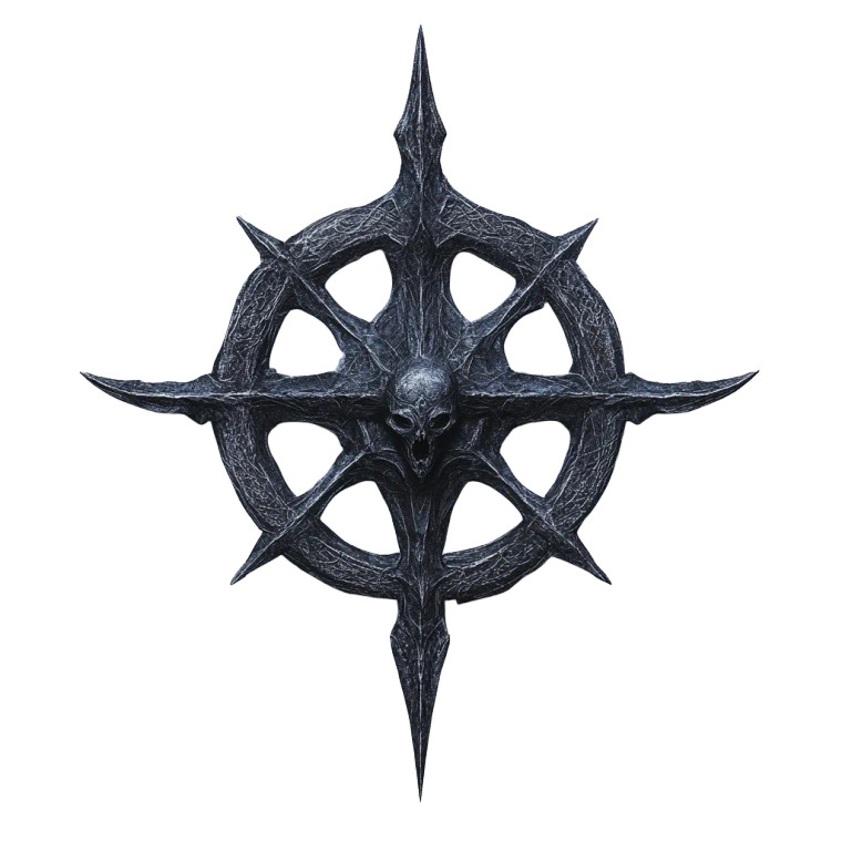 Holy Death Symbol Vinyl Car Decal Sticker – Waterproof & UV-Resistant 8"