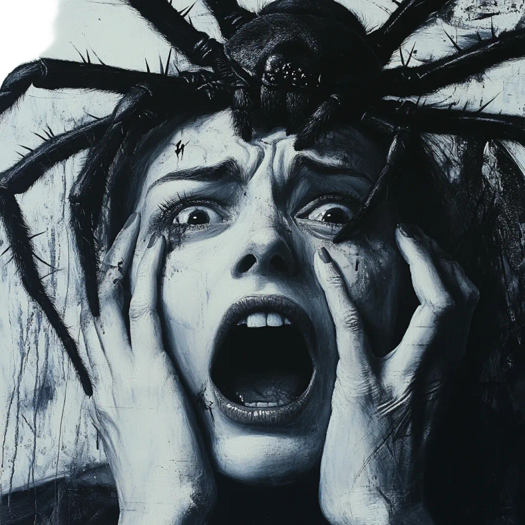 Terror With Spider Vinyl Car Decal Sticker – Waterproof & UV-Resistant 8"