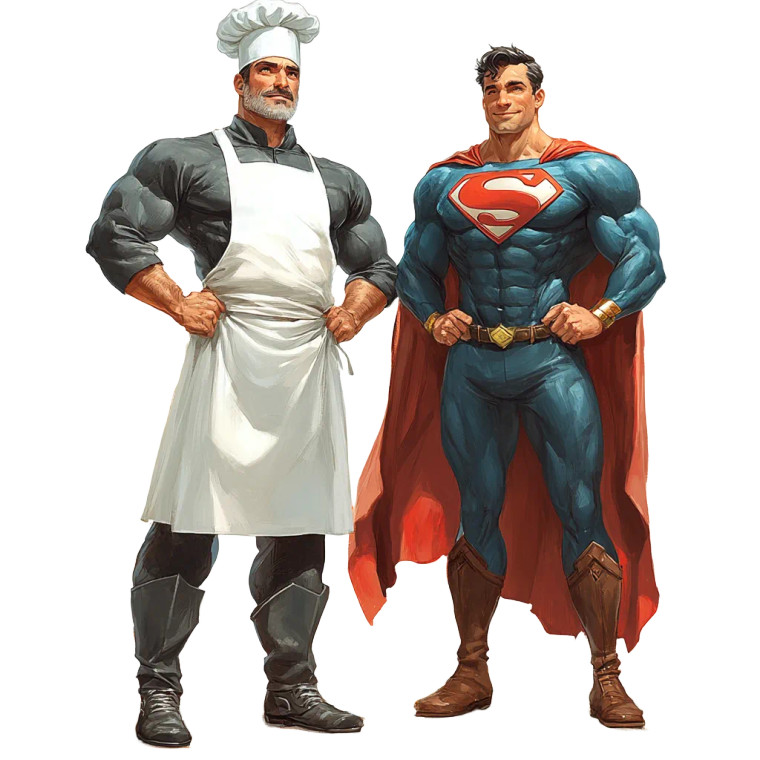 Realistic Superhero Duo Vinyl Car Decal Sticker – Waterproof & UV-Resistant 8"