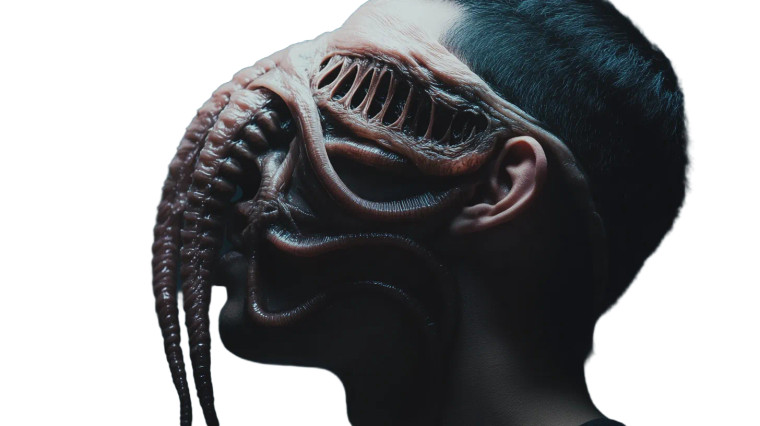 Xenomorph Facehugger Attack Vinyl Car Decal Sticker – Waterproof & UV-Resistant 8"