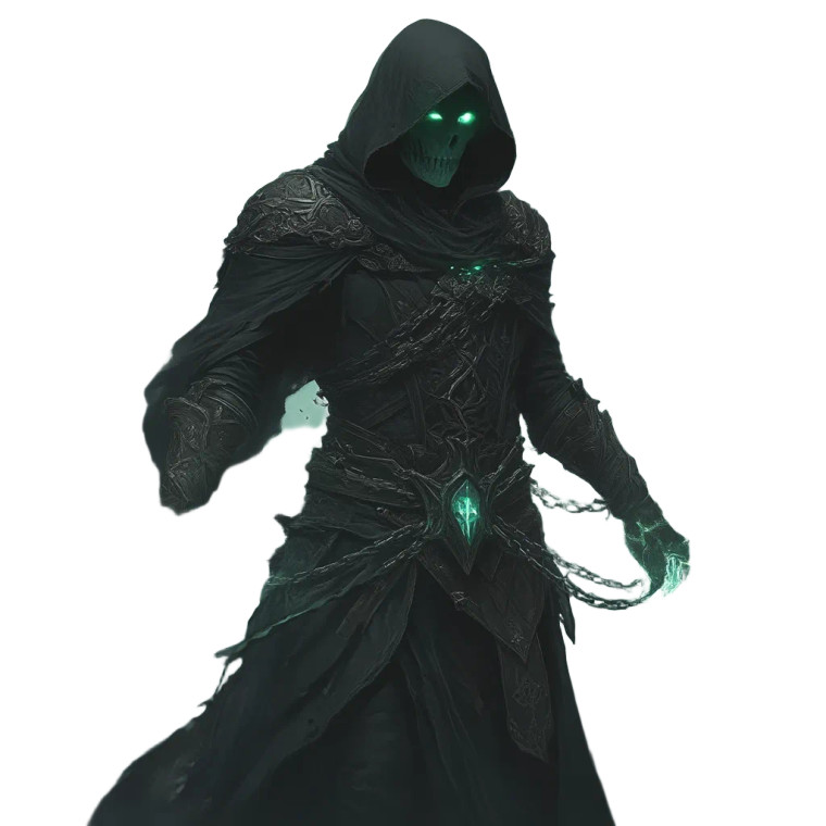 Necromancer In Crypt Vinyl Car Decal Sticker – Waterproof & UV-Resistant 8"