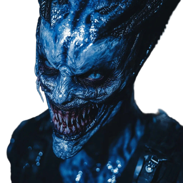 Alien Lucifer Makeup Vinyl Car Decal Sticker – Waterproof & UV-Resistant 8"