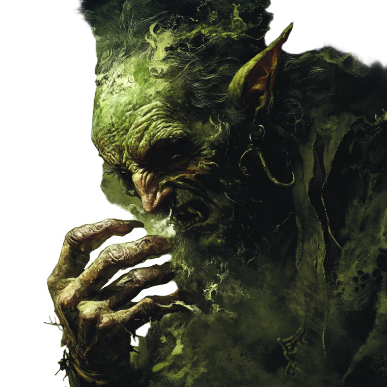 Plague Summoning Goblin Vinyl Car Decal Sticker – Waterproof & UV-Resistant 8"