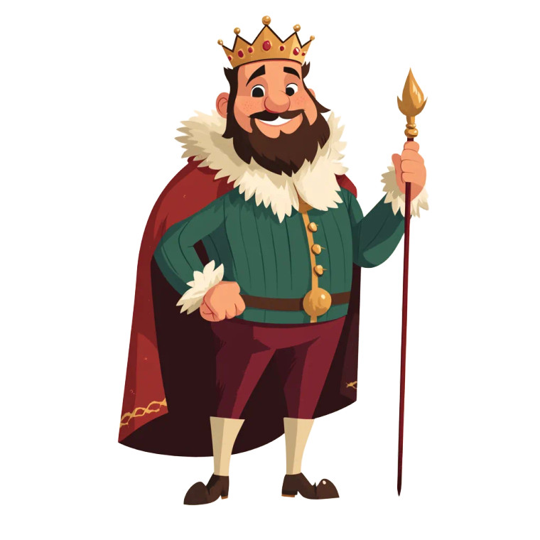 Minimalist King Logo Vinyl Car Decal Sticker – Waterproof & UV-Resistant 8"