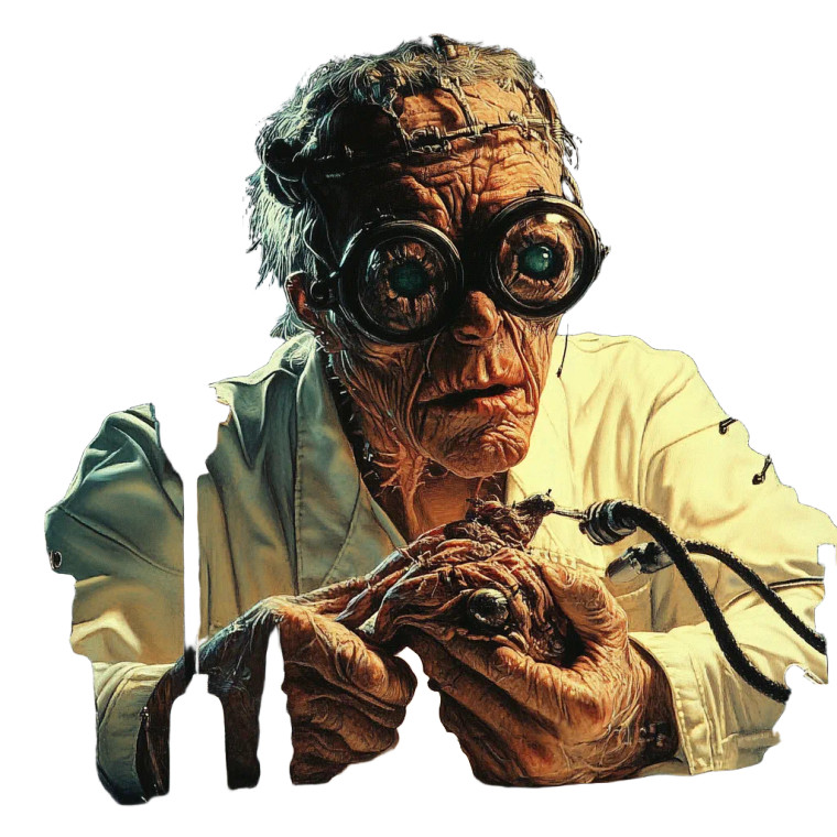 Mad Scientist Creation Vinyl Car Decal Sticker – Waterproof & UV-Resistant 8"