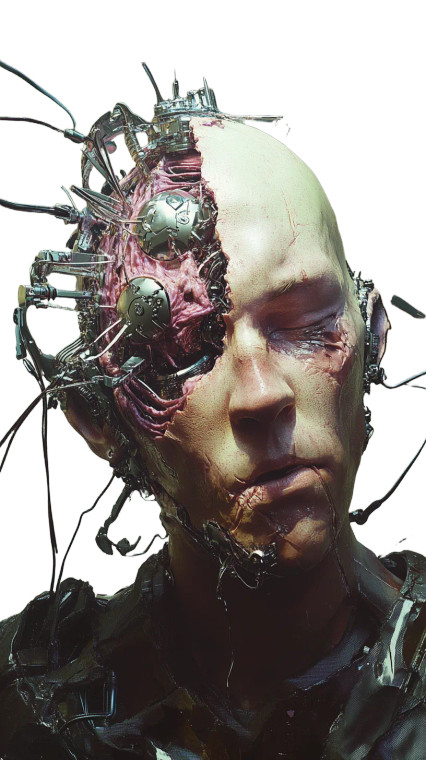 Demented Cyber Wizard Vinyl Car Decal Sticker – Waterproof & UV-Resistant 8"