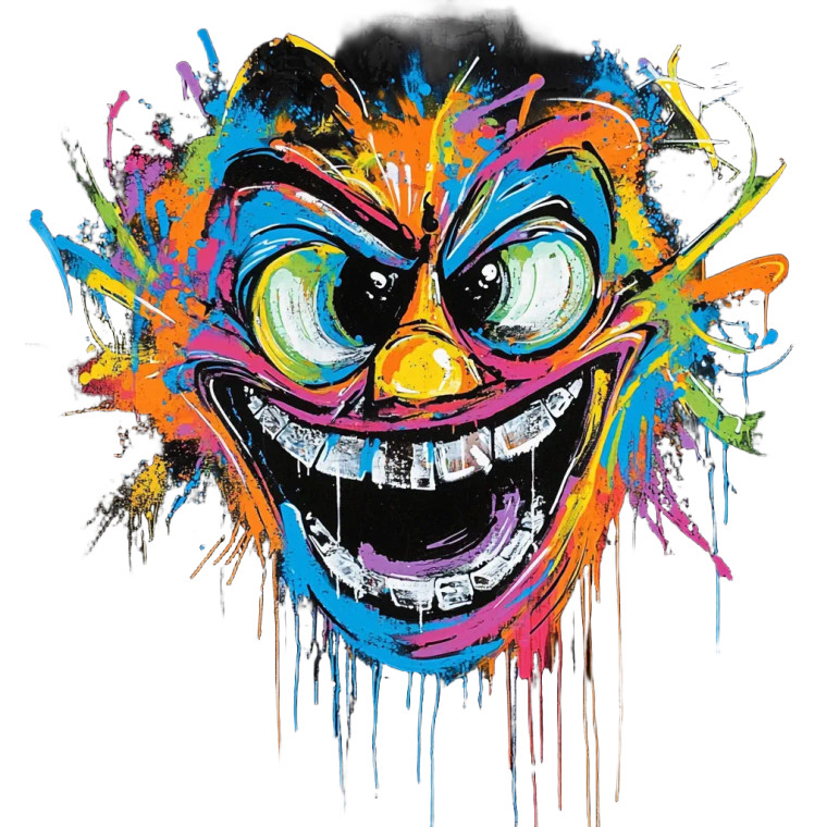 Cool Graffiti Vinyl Car Decal Sticker – Waterproof & UV-Resistant 8"