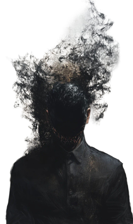 Void-Faced Man V3 Vinyl Car Decal Sticker – Waterproof & UV-Resistant 8"