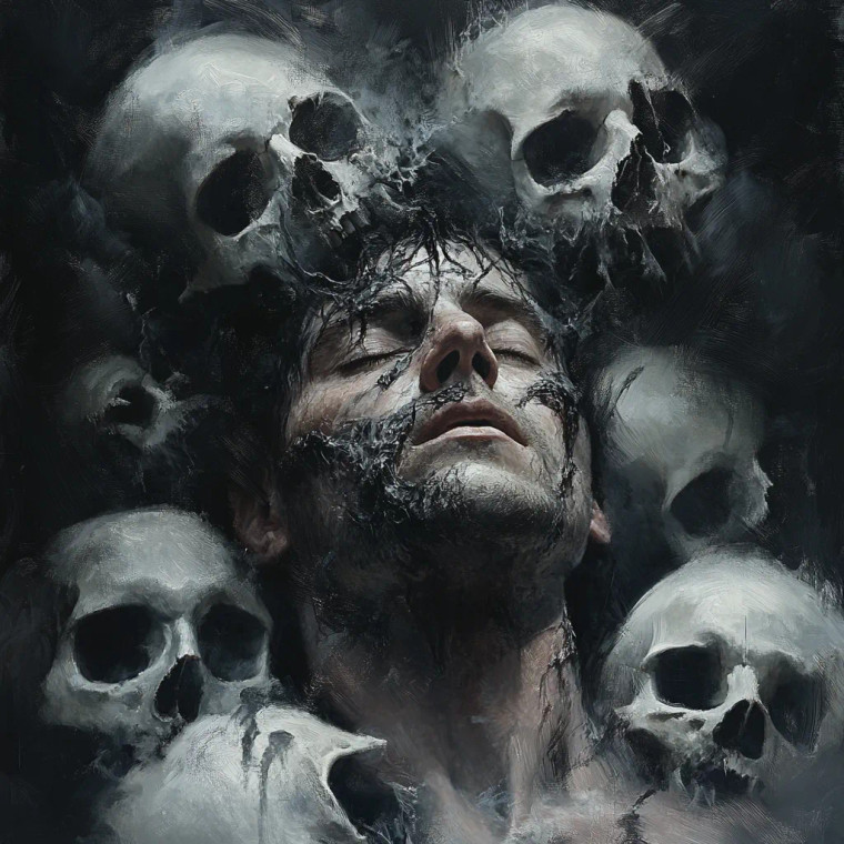 Dead Man Vinyl Car Decal Sticker – Waterproof & UV-Resistant 8"